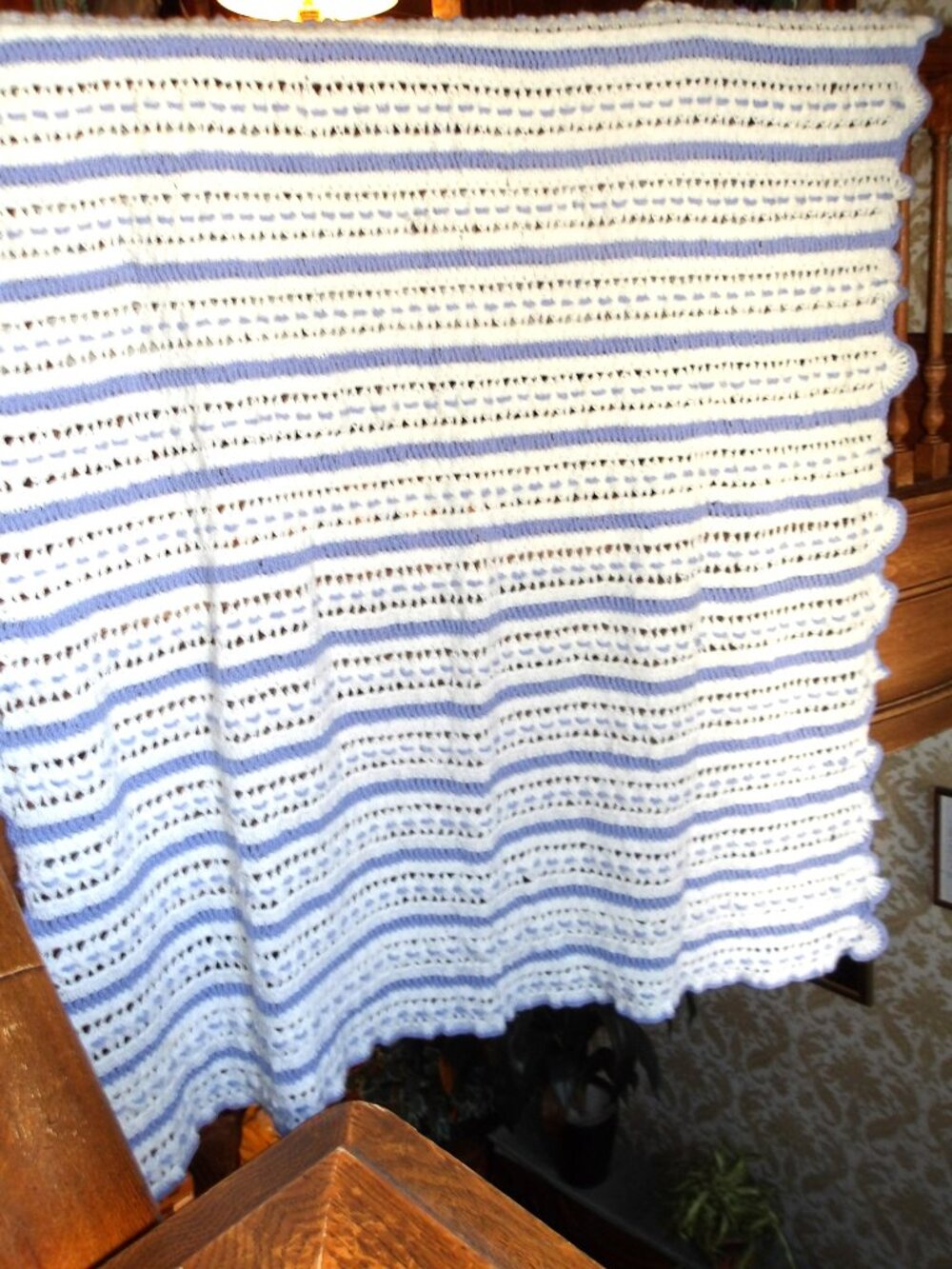 *** Hand Crocheted BLANKET *** 60 x 160 in / Never Used